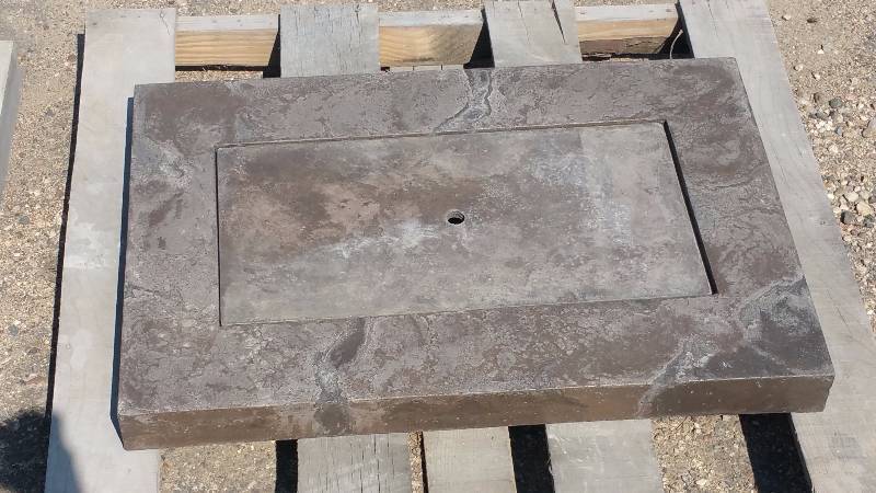 lot 45 image: Rectangle Textured Concrete Table Top