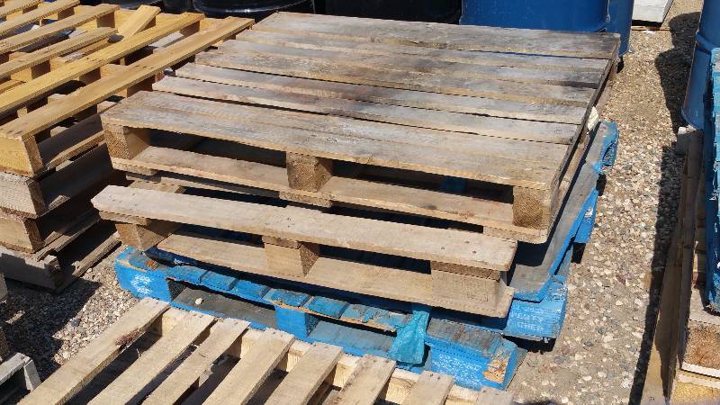 lot 56 image: (4) Four Wood Pallets