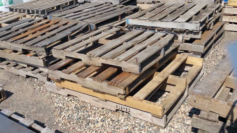 lot 68 image: (4) Four Wood Pallets