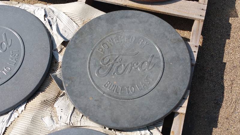 lot 106 image: Ford Concrete Paver  Yard Art  Wall Hanging