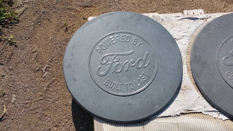 lot 108 image: Ford Concrete Paver  Yard Art  Wall Hanging