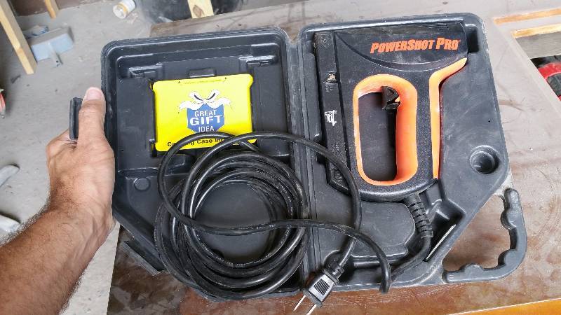 lot 127 image: PowerShot Pro Electric Staple & Nail Gun