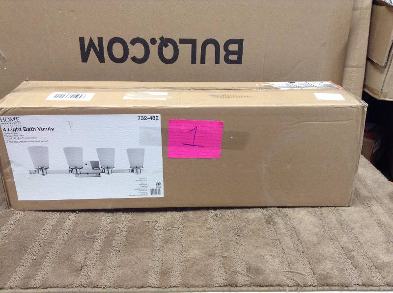 Home Decorators Collection 4-Light Bath Vanity Light - Chrome (15344). Open box never used