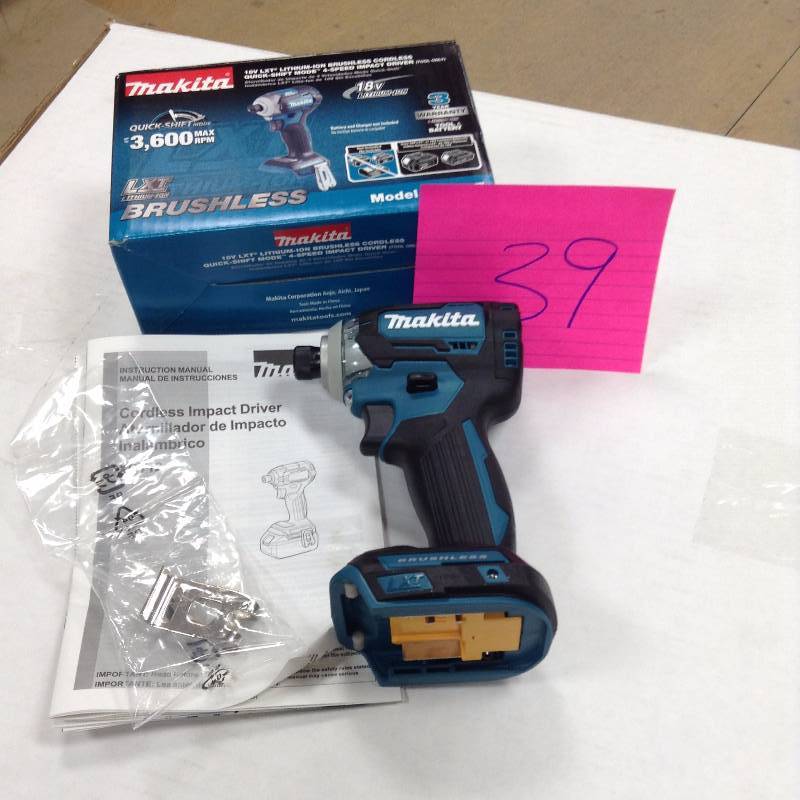 Makita 18-Volt LXT Lithium-Ion Brushless 14 in. Cordless Quick-Shift Mode 4-Speed Impact Driver (Tool Only)  open box never used