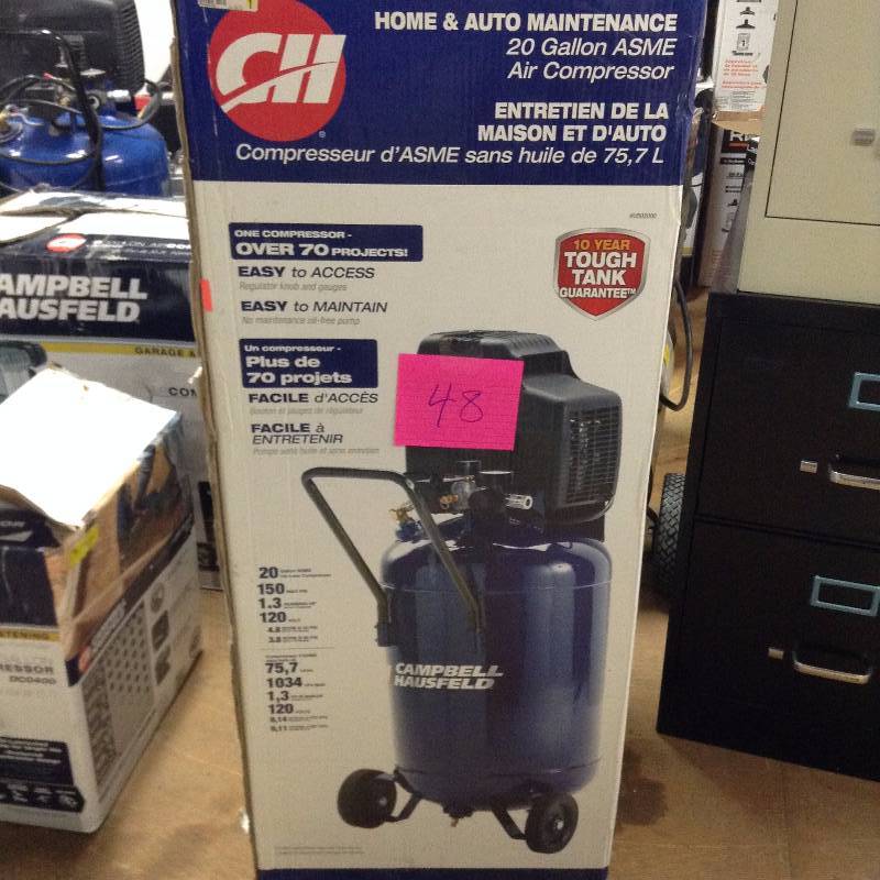 Campbell Hausfeld 20g Oil-Free Air Compressor in like New working conditions