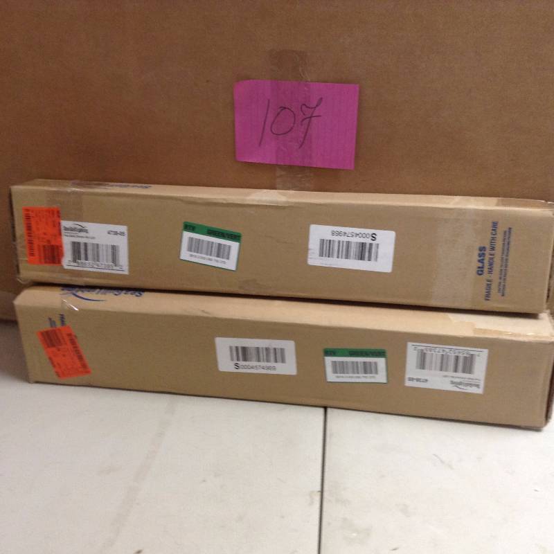 Set of 2 Sea Gull Lighting Center Stage 4-light vanity bar fixture in chrome open box never used