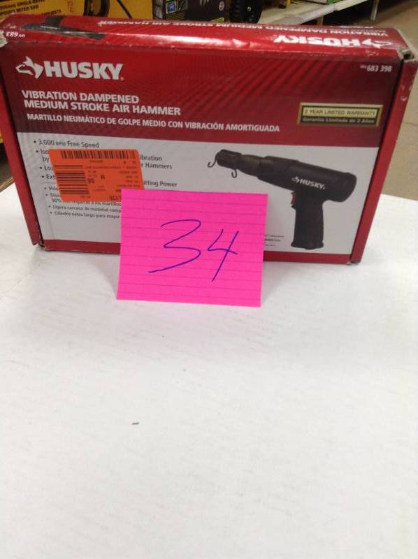 Husky Vibration Damped Medium Stroke Air Hammer used no tested