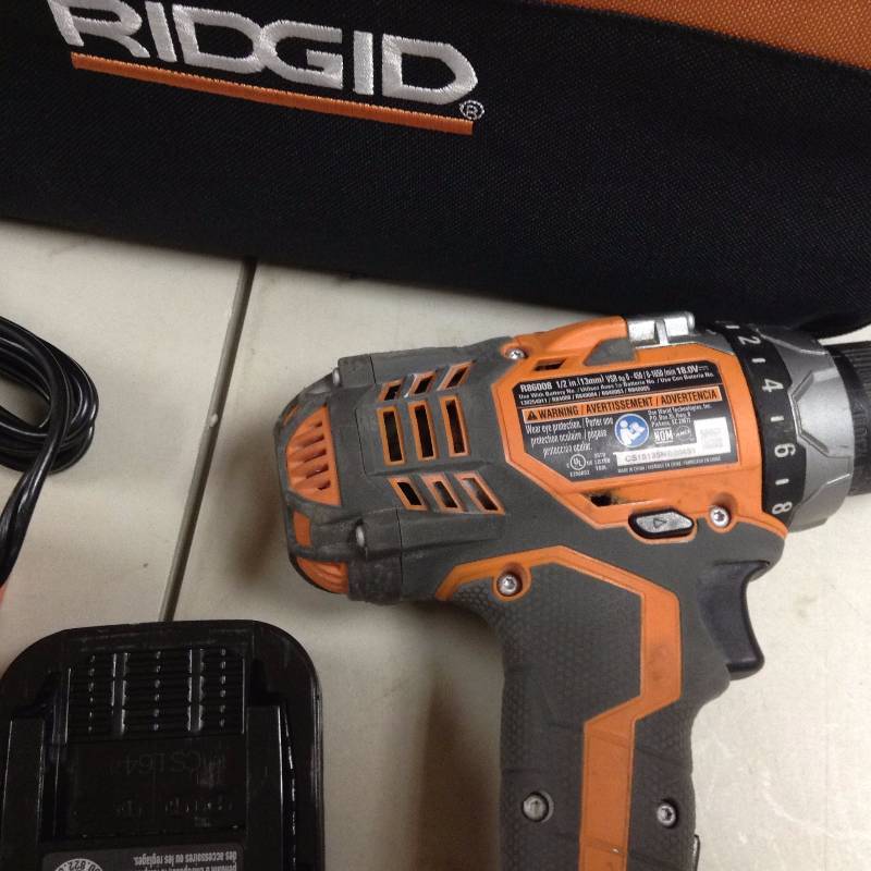 RIDGID  Fuego 18-Volt Hyper Lithium-Ion 12 in. Compact DrillDriver in like  working conditions
