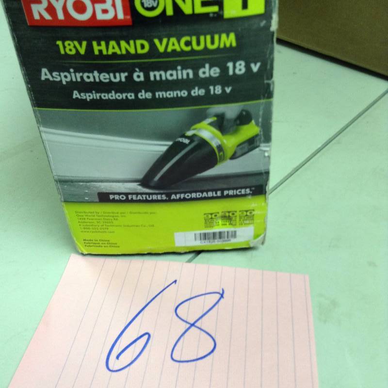 Ryobi CHV182M ONE Cordless Hand Vac, 18 V (Tool Only)  in working conditions