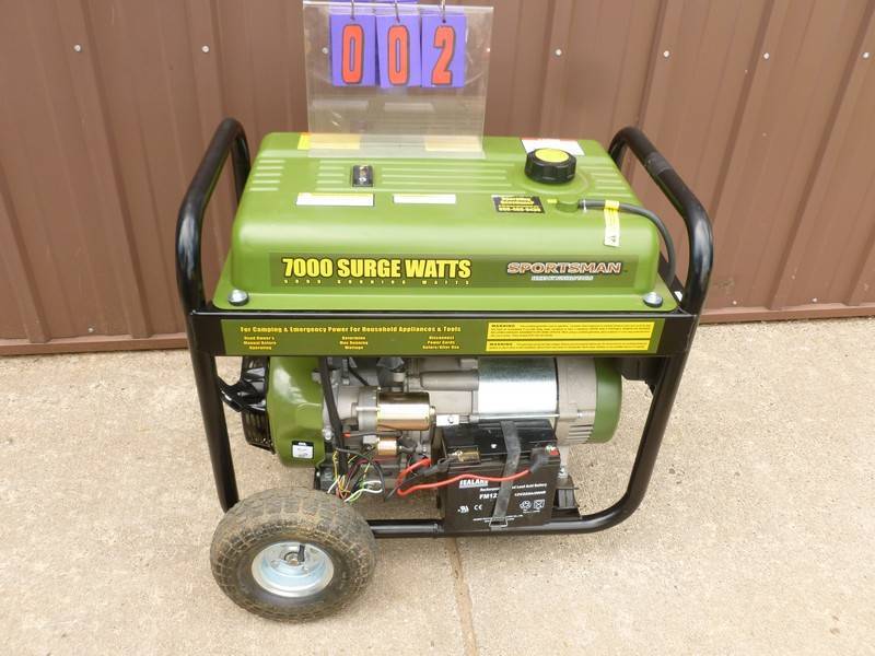 SnS Auctions # 272 Craftsman rider & generator and compressor.