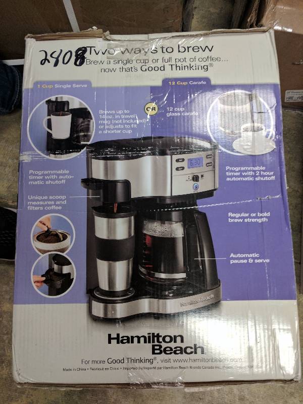 lot 16 image: Hamilton Beach The Scoop 12-Cup 2-Way Brewer