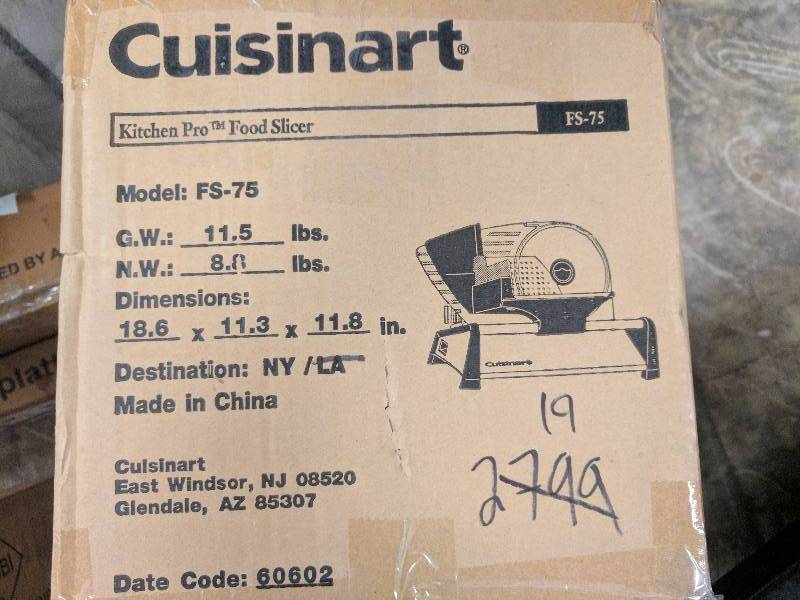 lot 19 image: Cuisinart Pro Food Slicer