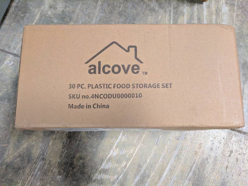 lot 25 image: Alcove 30 pc. Plastic Food Storage Set