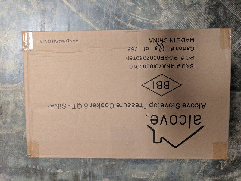 lot 28 image: alcove 8qt Stovetop Pressure Cooker