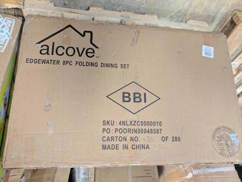 lot 34 image: alcove Edgewater 8-Pc. Outdoor Dining Set