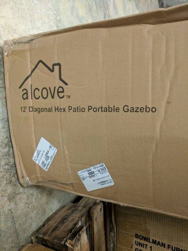 lot 42 image: alcove 12 Hexagonal Pop-Up Portable Canopy