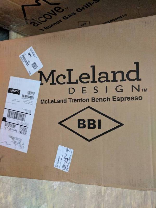lot 49 image: McLeLand Trenton Bench Espresso