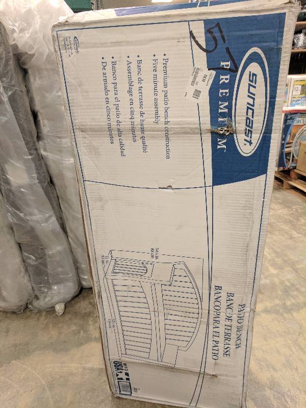 lot 57 image: Suncast Patio Storage Bench