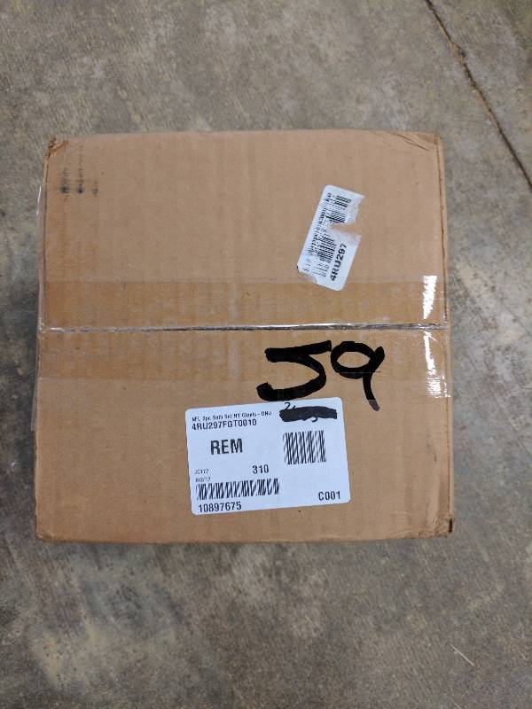 lot 59 image: NFL 3pc Bath Set NY Giants