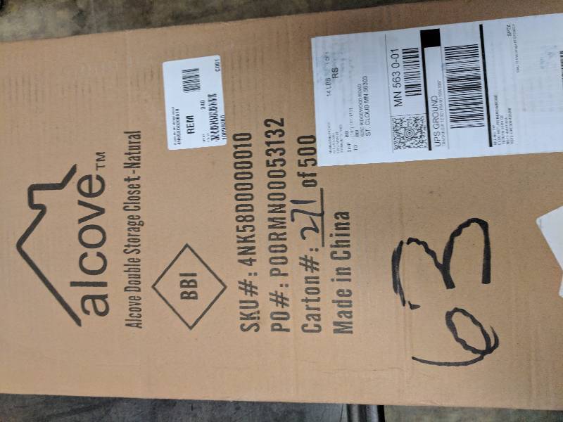 lot 63 image: alcove Double-Door Storage Closet