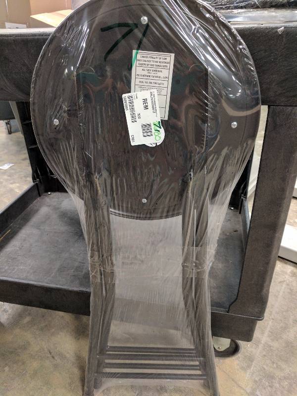 lot 71 image: Portsmouth Home 24 Cushioned Folding Stool - Black