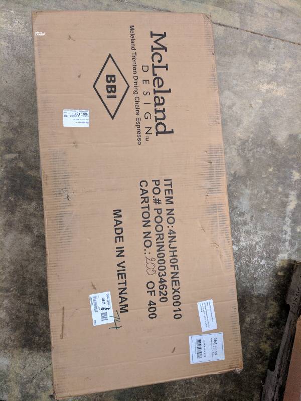 lot 74 image: McLeland Design Trenton Dining Chair - Set of 2 Espresso