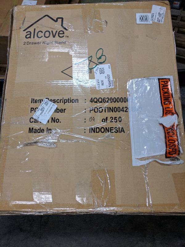 lot 82 image: alcove 2 drawer nightstand