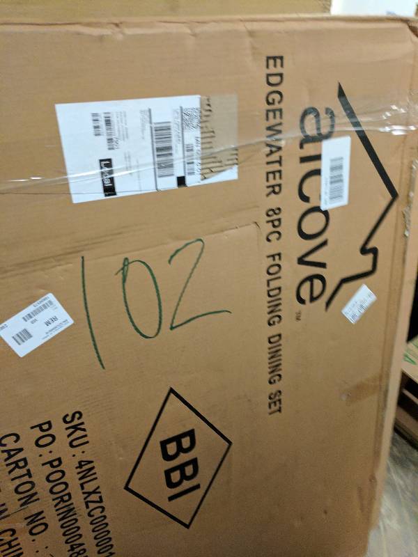 lot 102 image: alcove Edgewater 8-Pc. Outdoor Dining Set