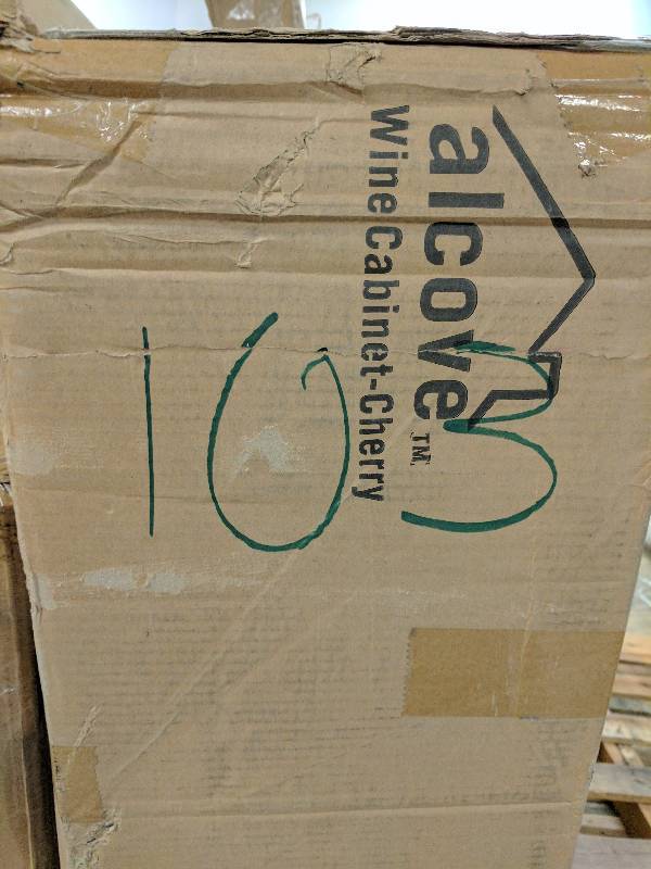 lot 103 image: alcove Wine Cabinet Cherry