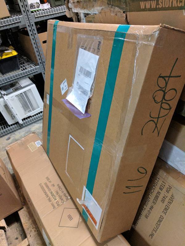 lot 116 image: Arched Instant Headboard - FullQueen Taupe