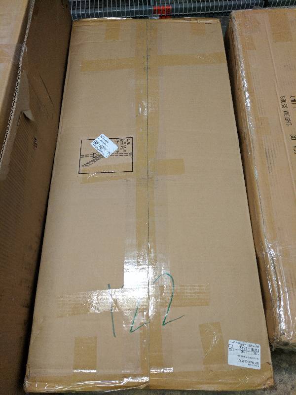 lot 122 image: alcove Bonded Leather Bench Ottoman with Drawer