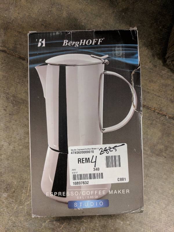 lot 4 image: BergHOFF Studio EspressoCoffee Maker
