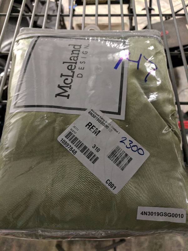 lot 147 image: McLeland Design 2 Halley 56 x 63 6-Pc. One-Rod Drapery Sets - Sage