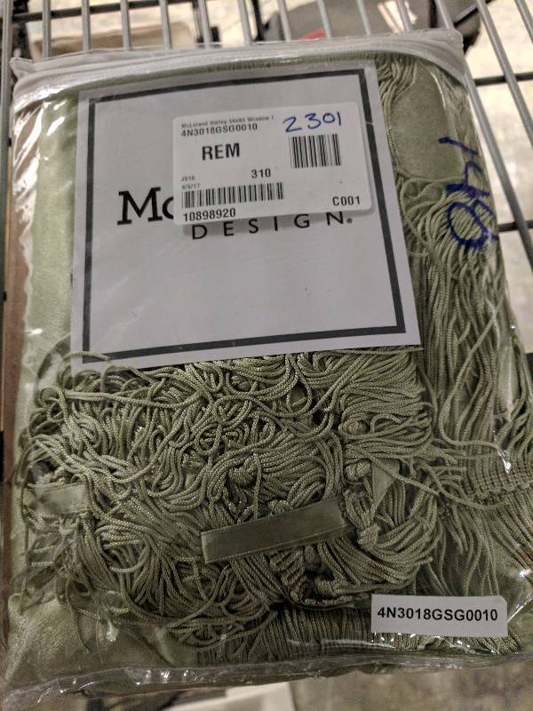 lot 148 image: McLeland Design 2 Halley 56 x 84 6-Pc. One-Rod Drapery Sets - Sage