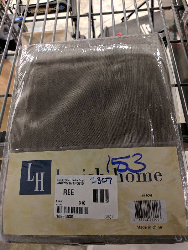 lot 153 image: Portsmouth Home Radcliff Shower Curtain - Taupe