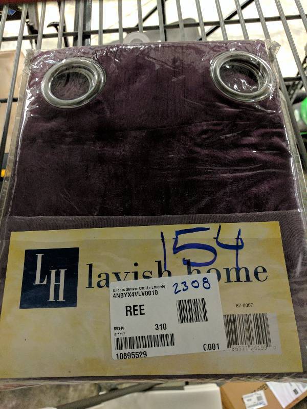 lot 154 image: Portsmouth Home Orleans Shower Curtain - Lavender