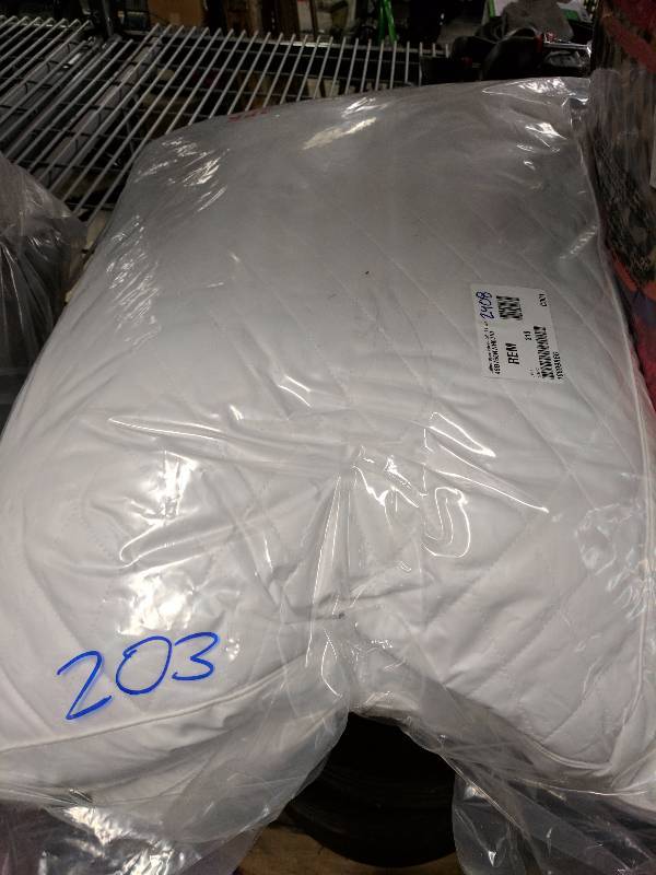 lot 203 image: Quilted Down Pillows 2-Pack - White