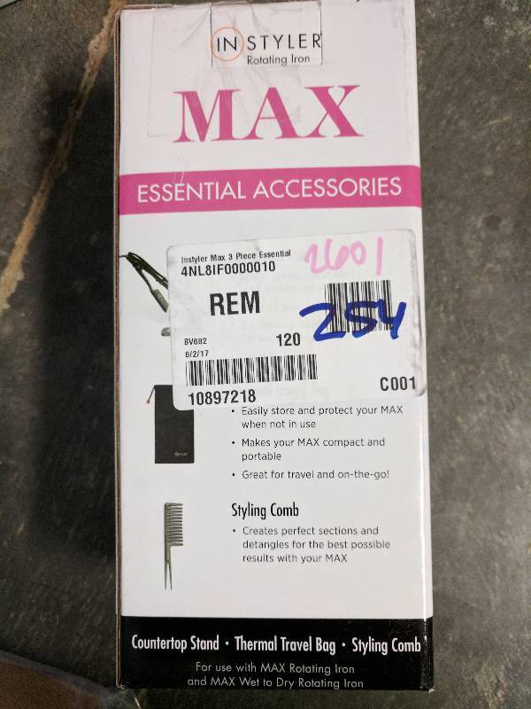 lot 254 image: Instyler MAX 3-Pc. Essential Accessories Set