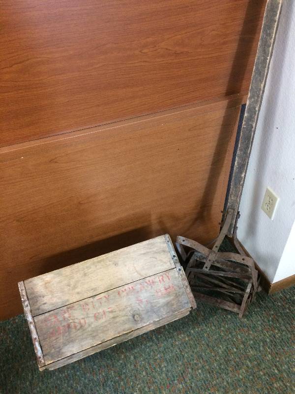 lot 15 image: Vintage Crate and Tiller