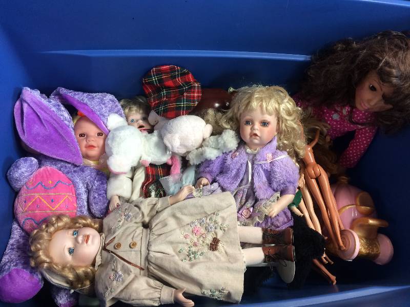 lot 36 image: Assorted Dolls and DVDs