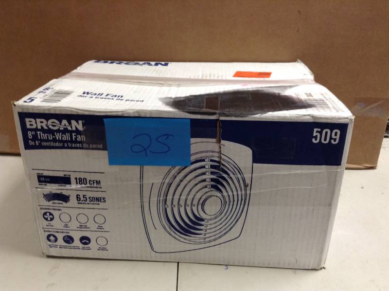 Broam 180 CFM Through-the-Wall Exhaust Fan open box never used