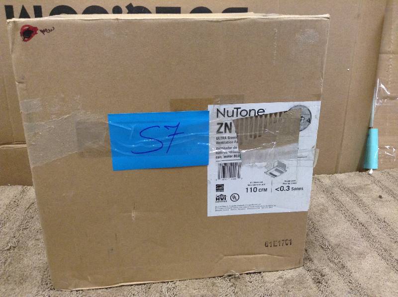 NuTone ULTRA GREEN with Humidity Sensing 110 CFM Ceiling Exhaust Bath Fan with Humidity Sensing and Light, ENERGY STAR open box never used