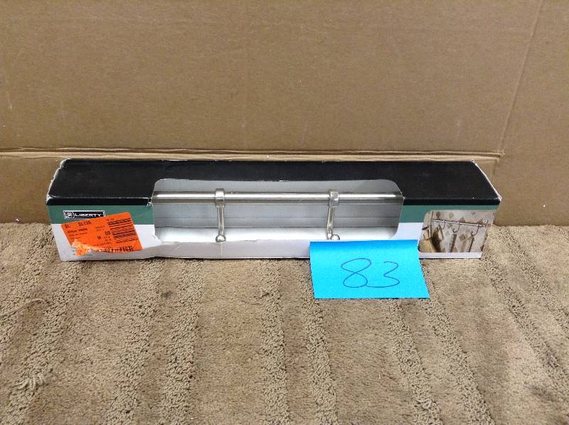 Liberty Essick 19 in. Satin Nickel Hook Rack Model#  137242 Not used