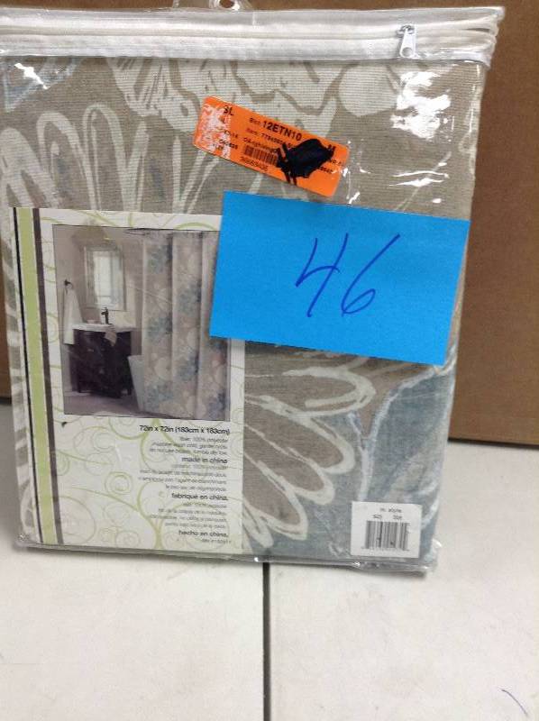 m.style Suzy Shower Curtain in Blue New