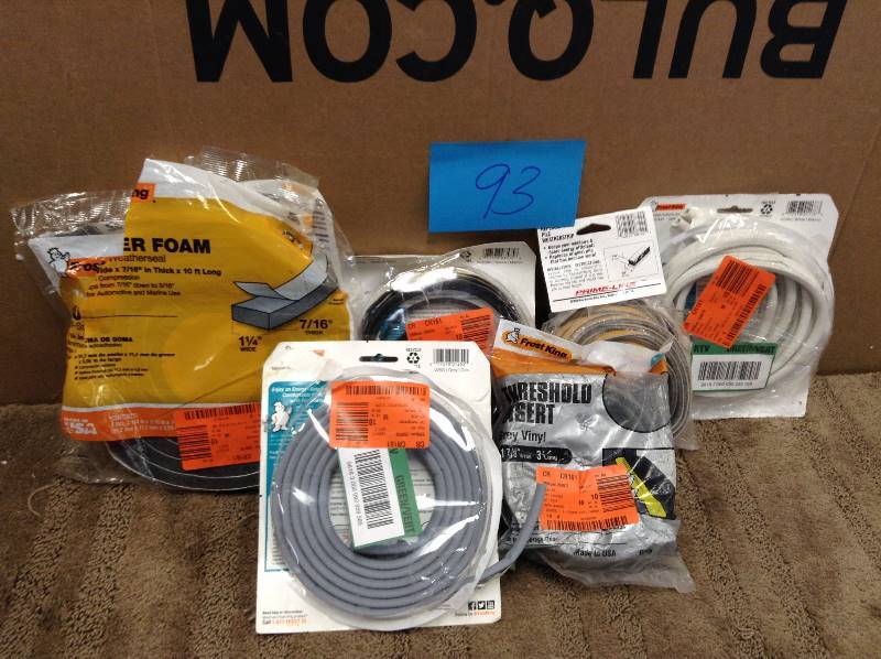 Lot of Frost King  Rubber Weatherstrip Tape