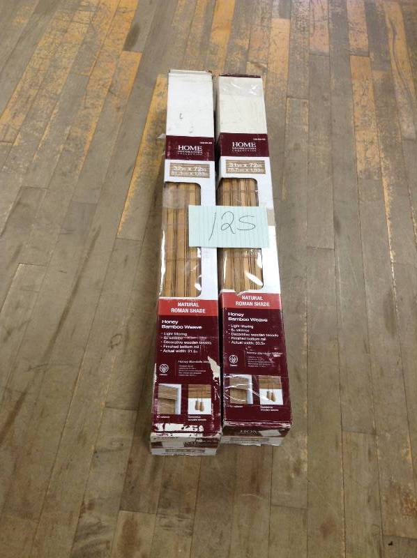 Home Decorators Collection Cut to Width Honey Bamboo Roman Shades