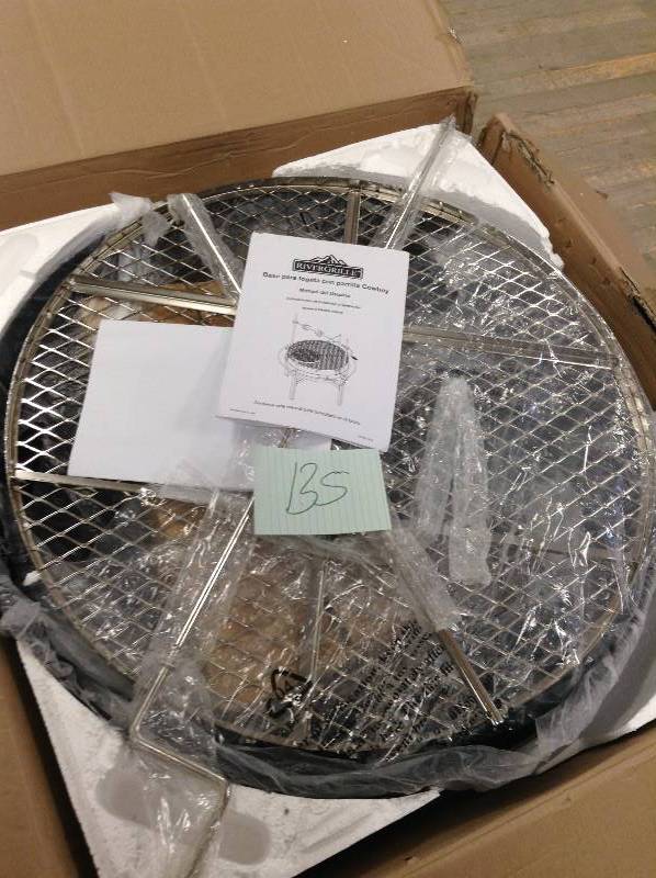 RiverGrille  Cowboy 31 in. Charcoal Grill and Fire Pit open box never used