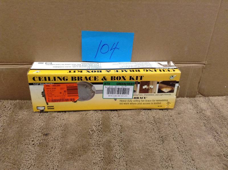Raco RETRO-BRACE with 4 in. Round Ceiling Rated Pan, 1-12 in. Deep with 12 in. KOs open box never used