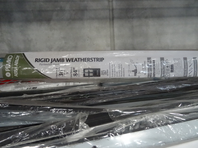 Ridgid jamb weather strips. 36 x 84...