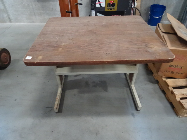 Metal framed computer desk. 36 x 30...